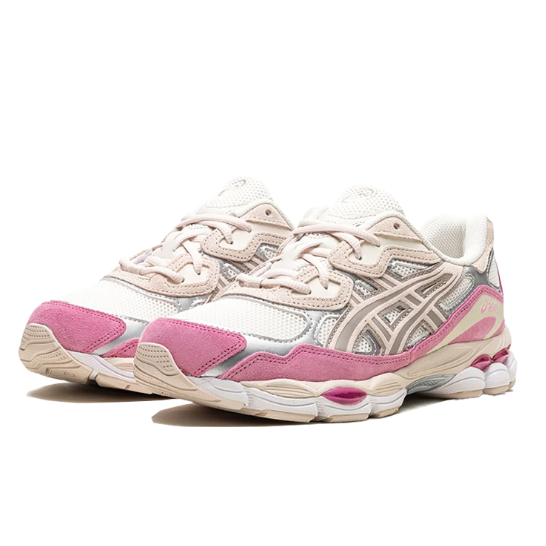 Sneakers for Everyday Wear & Streetwear - Cream Mineral Beige Pink/Strawberry