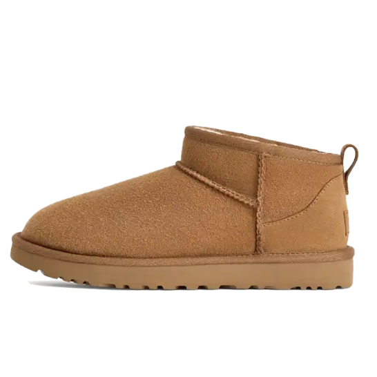 Women's Boots with Warm Lining - Chestnut