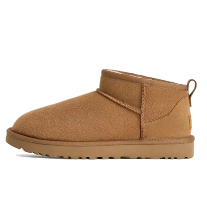 Women's Boots with Warm Lining - Chestnut
