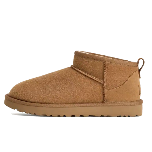 Women's Boots with Warm Lining - Chestnut