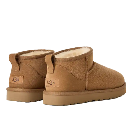 Women's Boots with Warm Lining - Chestnut