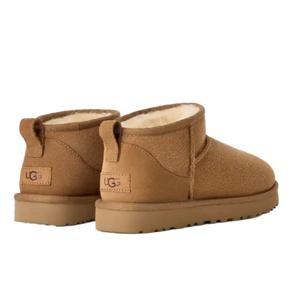 Women's Boots with Warm Lining - Chestnut