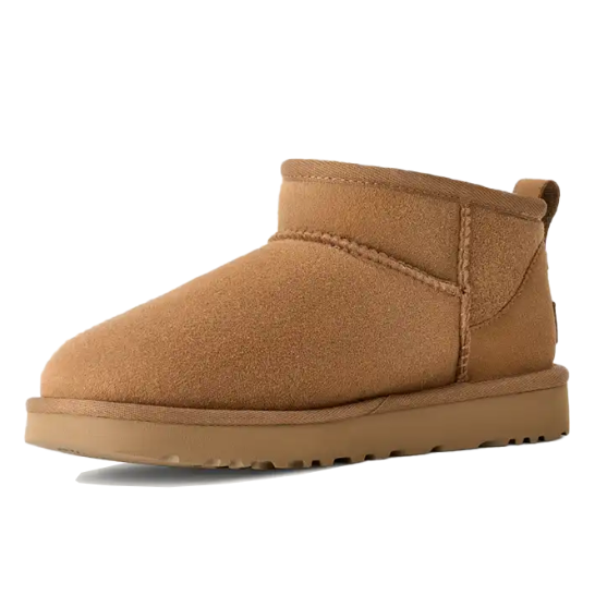 Women's Boots with Warm Lining - Chestnut