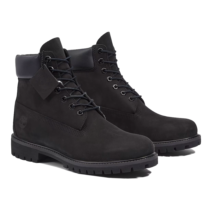 Boots with Warm Lining - Black Nubuck