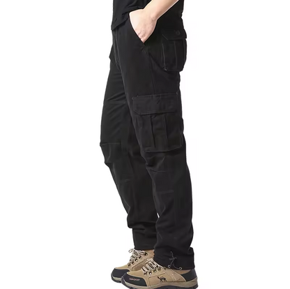 Cargo trousers with multiple pockets