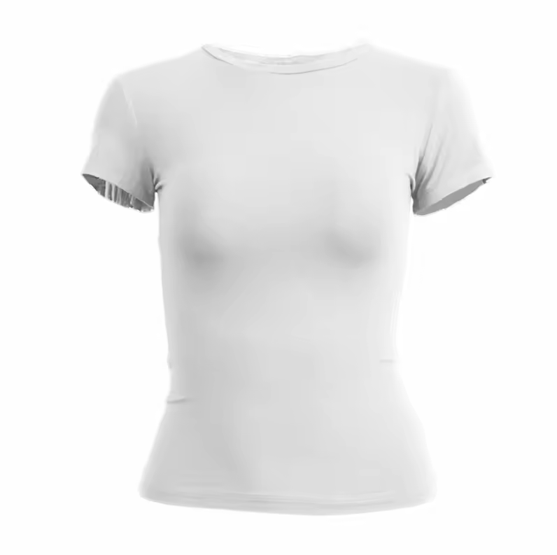Women´s Fitted short-sleeved cropped T-shirt
