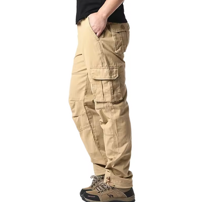 Cargo trousers with multiple pockets