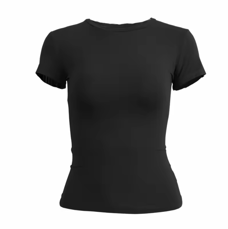 Women´s Fitted short-sleeved cropped T-shirt