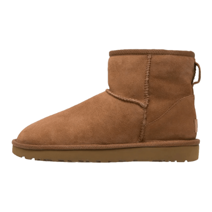 Women's Boots with Warm Lining - Chestnut