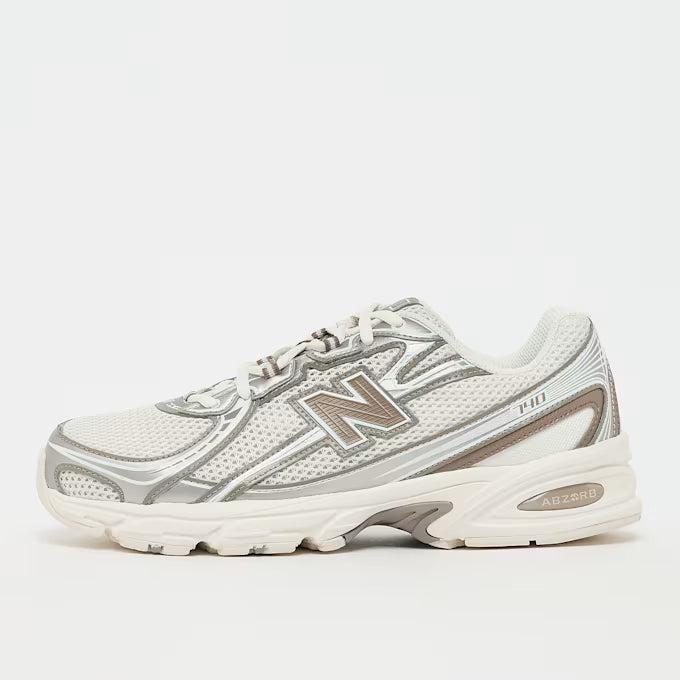Sneakers for Everyday Wear & Streetwear - Silver/Beige/White