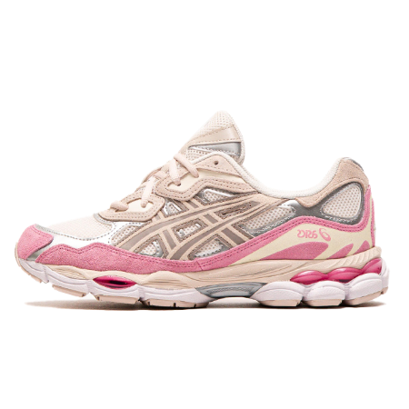 Sneakers for Everyday Wear & Streetwear - Cream Mineral Beige Pink/Strawberry