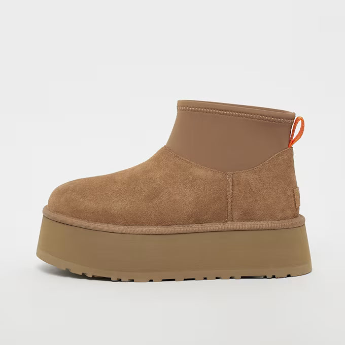 Women's Boots with Warm Lining - Chestnut